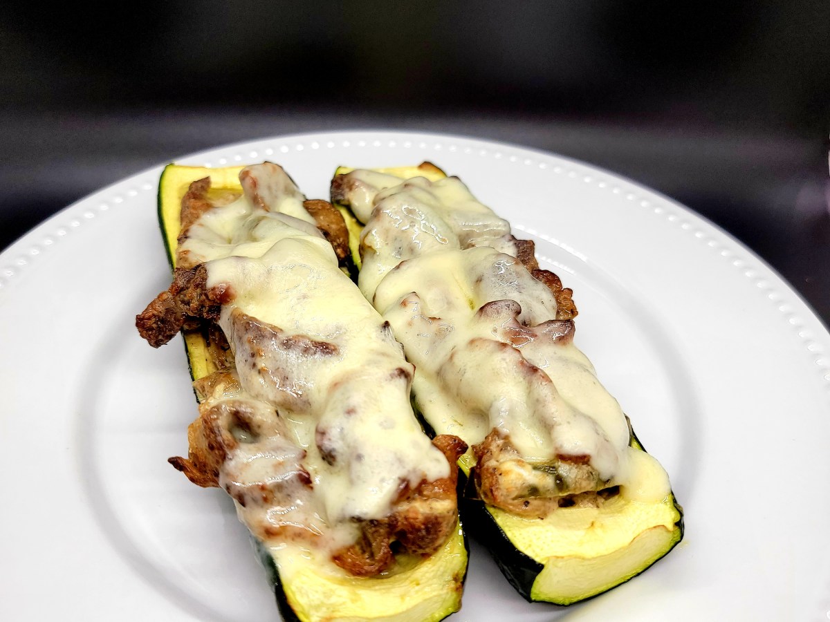 Keto Philly Steak Zucchini&nbsp;Boats